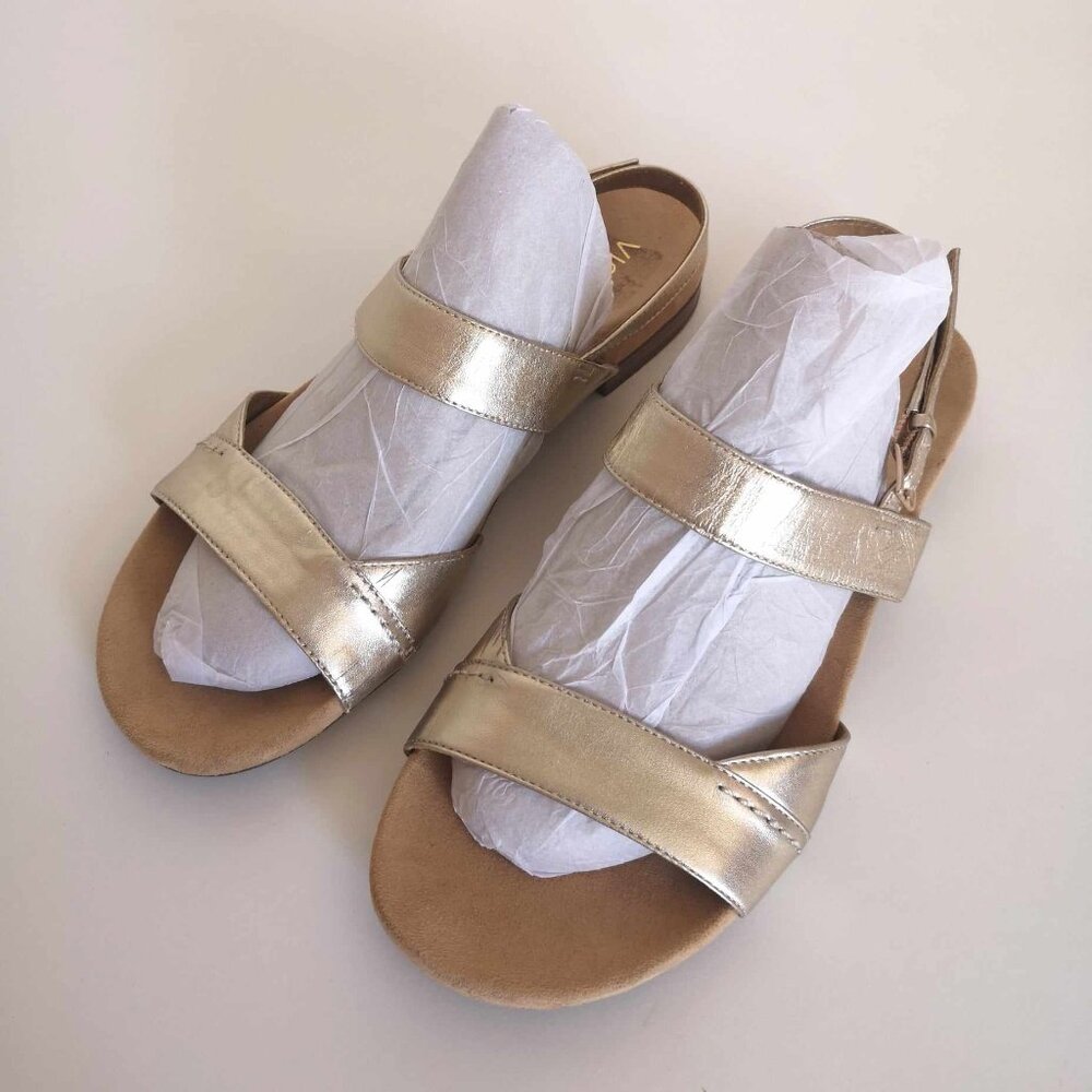 Vionic Havana Champagne Gold Leather Slingback Sandals Shoes Women's US Size 11 - Picture 12 of 13